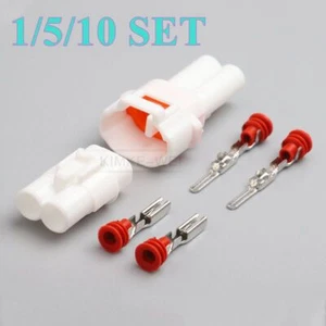 2 Pin/Way Sumitomo MT090 Automotive/Motorcycle Male Female Connector Plug Kit - Picture 1 of 5