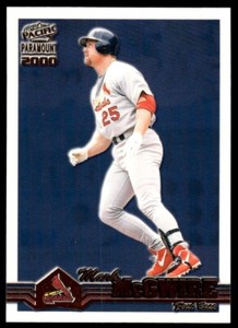 2000 Pacific Paramount Gold 198 Mark McGwire St. Louis Cardinals baseball card