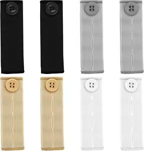 8Pc Elastic Waist Extenders for Pants, Adjustable Button Extenders for Women & M - Picture 1 of 12