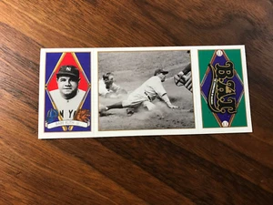 1993 Upper Deck BAT Triple-Folders #110 Babe Ruth Lou Gehrig New York Yankees - Picture 1 of 3