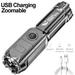 Torcia LED ad alta potenza 990000LM torcia super luminosa lampada ricaricabile USB - Foto 1 di 21