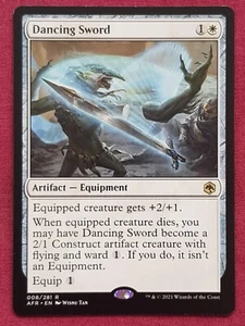 Magic The Gathering ADVENTURES IN FORGOTTEN REALMS DANCING SWORD card MTG - Picture 1 of 2