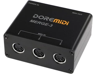 MIDI Merge-3 MIDI Input 2 MIDI Output Support USB Power MERGE-3 - Bild 1 von 6