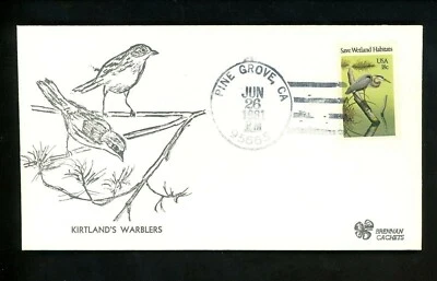 US FDC #1921-1924 Brennan 1981 Pine Grove CA Wildlife Habitats Unofficial Set 4 - Image 1 of 4