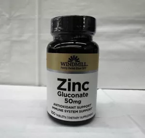 Windmill Zinc Gluconate 50mg 100 Tablets - Picture 1 of 3