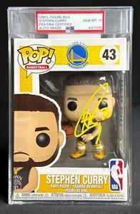 Funko #43 gema firmada por Stephen Curry Golden State Warriors Mt 10 PSA AI07395 - Imagen 1 de 5
