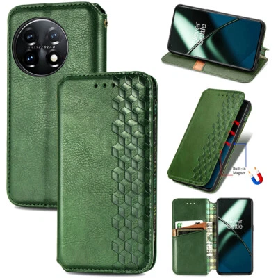 For OnePlus 10 Pro ACE 2 Pro Nord CE 2 Lite Luxury Leather Wallet Phone Case - Image 1 of 4