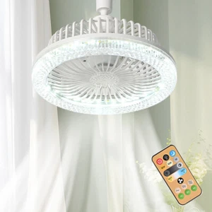 Silent Ceiling Fan with Lights and Remote 3 Speeds Dimmable Small Ceiling Fan - Picture 1 of 13