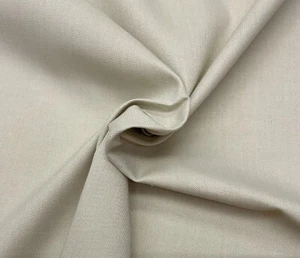BALLARD DESIGN SANDBERG PARCHMENT InsideOut® SOLID FURNITURE FABRIC BY YARD 56"W - Picture 1 of 5