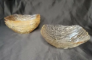 Made In Turkey Bernstein Gold Glas Vorspeise/Salat/Dessert Schüssel 4er Set - Bild 1 von 7