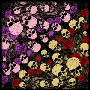 Ladies Skull Bouquet Bandana!!!New - Picture 1 of 1