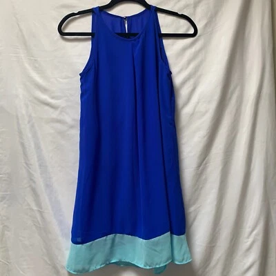 Amy's Closet Teen Girls Royal Blue Turquoise Dress Size 14 - Image 1 of 4