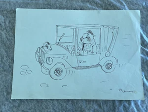 Peter Hagenauer ink Drawing Austria Caricature Karl’s Son - Picture 1 of 7