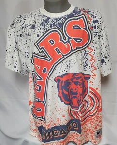 Mens Mitchell & Ness Chicago Bears NFL Football Sublimated Logo Print Shirt - Picture 1 of 3