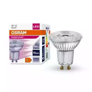 Osram Parathom 2.6w (35w) LED GU10 Spotlight Cool White 4000K 36D Reflector Bulb - Picture 1 of 12