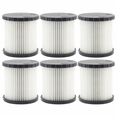 6 Pack Cartridge HEPA Filters DCV5801H for DeWalt DCV580 & DCV581H Wet Dry Vacs - Image 1 of 4