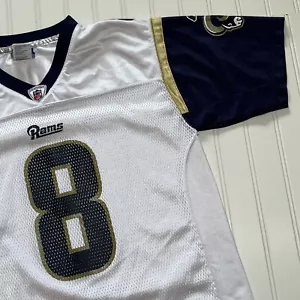 Sam Bradford Jersey Adult Large St Louis Rams Reebok White Sooners - Picture 1 of 16