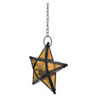 Star Glass Lantern Pentagram Tea Light Window Hangings Outdoor Decoration