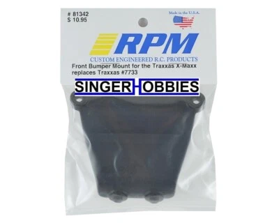 RPM 81342 Traxxas X-Maxx Front Bumper Mount (Black) HH - Image 1 of 2