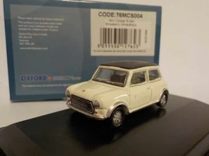 Mini Cooper S - White Black roof, Oxford Diecast 1/76 New Release - Picture 1 of 1