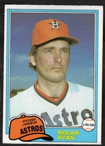 1981 Nolan Ryan O-Pee-Chee Baseball Astros #240 - Picture 1 of 2