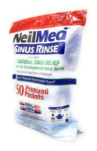 NEILMED SINUS RINSE 250 PACKETS PREMIXED REFILL   EXPIRES 02/2028 - Picture 1 of 11