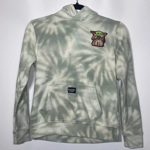 Star Wars Yoda Abercrombie Green Tie-Dye Patch Sweatshirt Kids Boys Sz 11/12 - Picture 1 of 16
