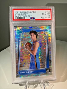 Josh Giddey 2021 Donruss Optic #152 *Silver Pulsar Target Box Set* RC PSA 10 - Bild 1 von 2