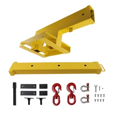 Forklift Jib Crane Boom 5500lbs Telescopic Boom 31-79" for Skid Steer Pallet - Image 1 of 4