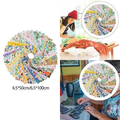 40Pcs Floral Cotton Bundles Quilting Strips for Quilting Scrapbooking Sewing - image 1 of 2