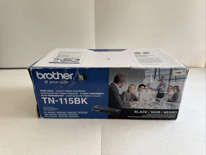 TN115BK Black Toner Cartridge - Open Box Factory Sealed Bag - Picture 1 of 3