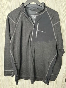 Voormi Mens Access NXT Pullover Jacket Wool Midlayer Base Blend Gray XL - Picture 1 of 5