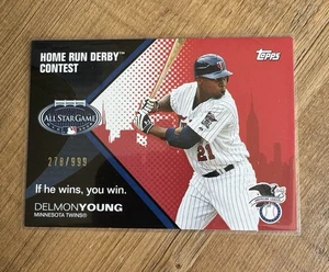 Delmon Young Minnesota Twins 2008 Topps All Star Game Home Run Derby 278/99 Rare - Picture 1 of 2