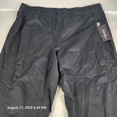 Pantalones de lluvia Walter Hagen para hombre 2XL negros perfectos 11 impermeables a prueba de viento etiquetas nuevas Foto 1 de 4