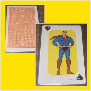 VINTAGE 1966 WHITMAN ๐ฅ SUPERMAN CARD GAME PLAYING CARD RARE MARVEL DC COMIC - Picture 1 of 3