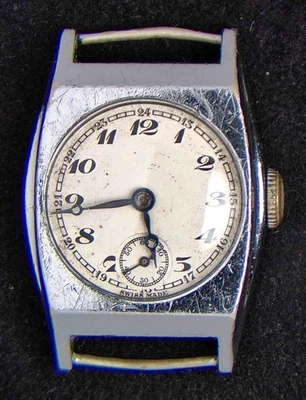 Vintage Swiss Art Deco Tonneau Men's Hand-Wind Watch -- Spares/Repairs - Image 1 of 3