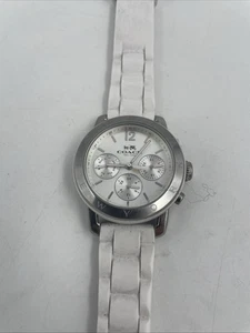 COACH Women’s Quartz Watch (CA 04-7-14.1126) Day/Date NICE W/Battery - Picture 1 of 13