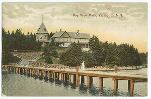 Yarmouth N.S. Bay View Park Vintage Postcard - Picture 1 of 2
