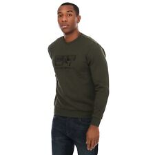 Men's Emporio Armani EA7 Visibility Cotton Crew Sweatshirt in Green
