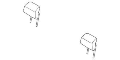 Genuine Ford Fusion 2013-2019 RearLeft Right Headrest Assembly DU5Z-54611A08-A - Image 1 of 2