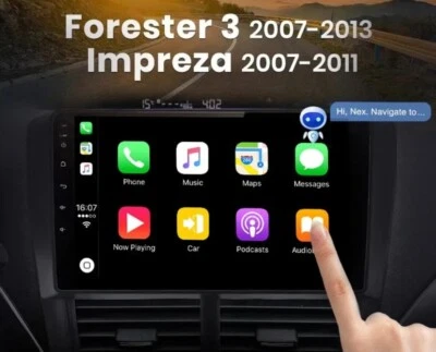 RADIO 2 DIN 9" PARA SUBARU FORESTER IMPREZA ANDROID BLUETOOTH WI-FI NAVEGADOR - Imagen 1 de 4