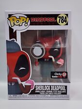 Funko Pop! Vinyl: Marvel Sherlock Deadpool  #784 Gamestop Exclusive W/Protector