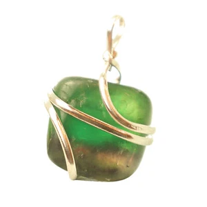 Rainbow Fluorite Pendant with Cord - Picture 1 of 7