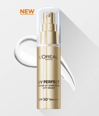 L'oreal Paris UV Perfect Broad UV Sunscreen City Resist SPF50+ PA++++ 30mL - Image 1 of 4