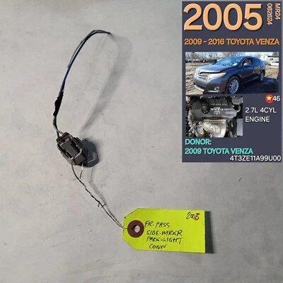 ⭐⭐OEM 2009-2016 TOYOTA VENZA MARCADOR DELANTERO DERECHO CONECTOR LUZ ESTACIONAMIENTO ⭐⭐ Foto 1 de 2