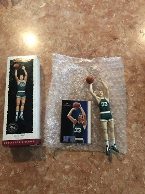 Vintage 1996 Hallmark Keepsake Hoop Stars Larry Bird Collectors Ornament Novo Na Caixa - Imagem 1 de 4