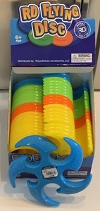Box of 20 NEW RD Boomerang Flying Disc Frisbee Outdoor Fun Toy Assorted Colors - Picture 1 of 3