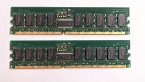 Lot of 2 Kingston KVR333S4R25/512 512MB DDR-333 ECC Registered SDRAM Modules - Picture 1 of 3