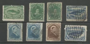 Terranova 1868-97 selección de 8 sellos victorianos gato 100€+ - Imagen 1 de 1