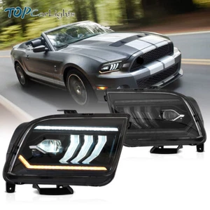 VLAND LED Projector Headlights For 2005-2009 Ford Mustang w/Dynamic Animation - Picture 1 of 13